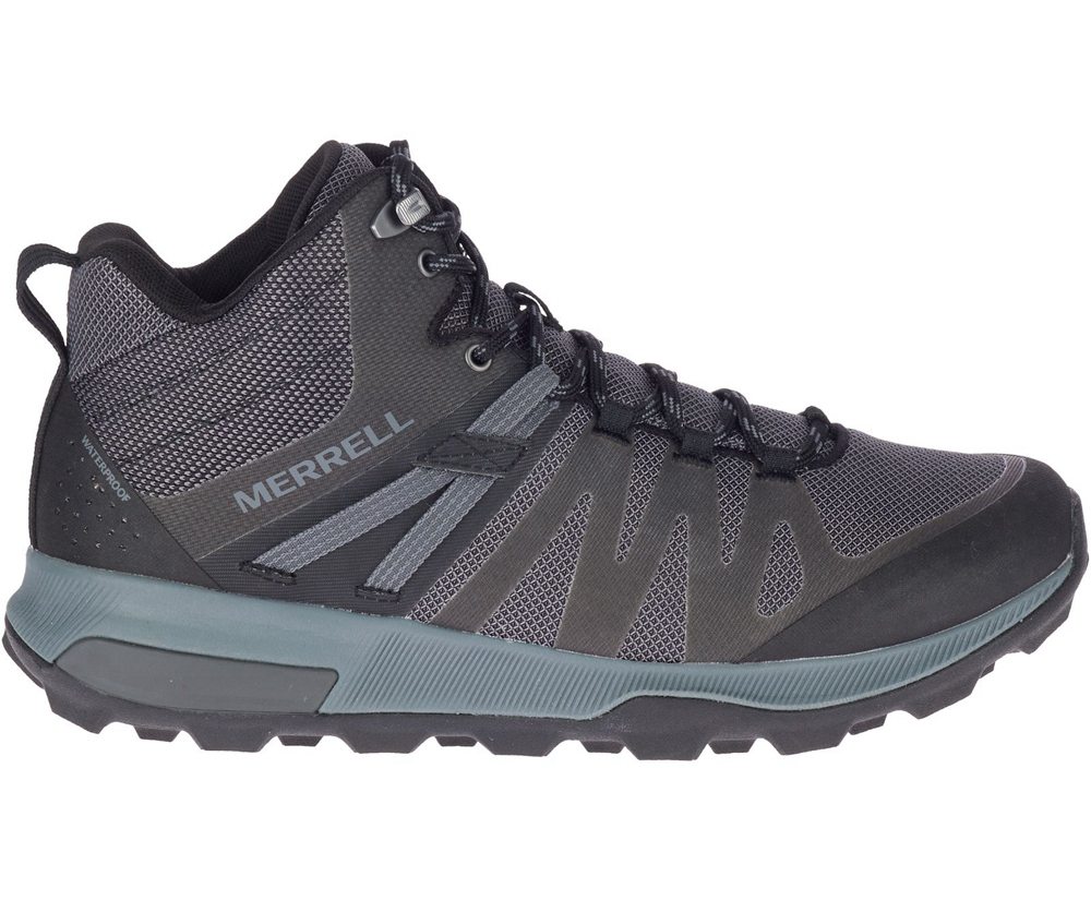 Kozaki Merrell Męskie Czarne - Zion Fst Mid Waterproof - 427096-CRF